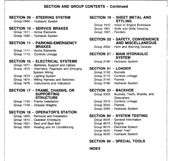 John Deere 710B Backhoe Loader Repair Technical Manual TM1286