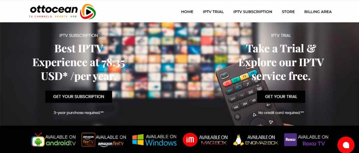 Ottocean IPTV Review 2026 – Pricing, Features & Verdict