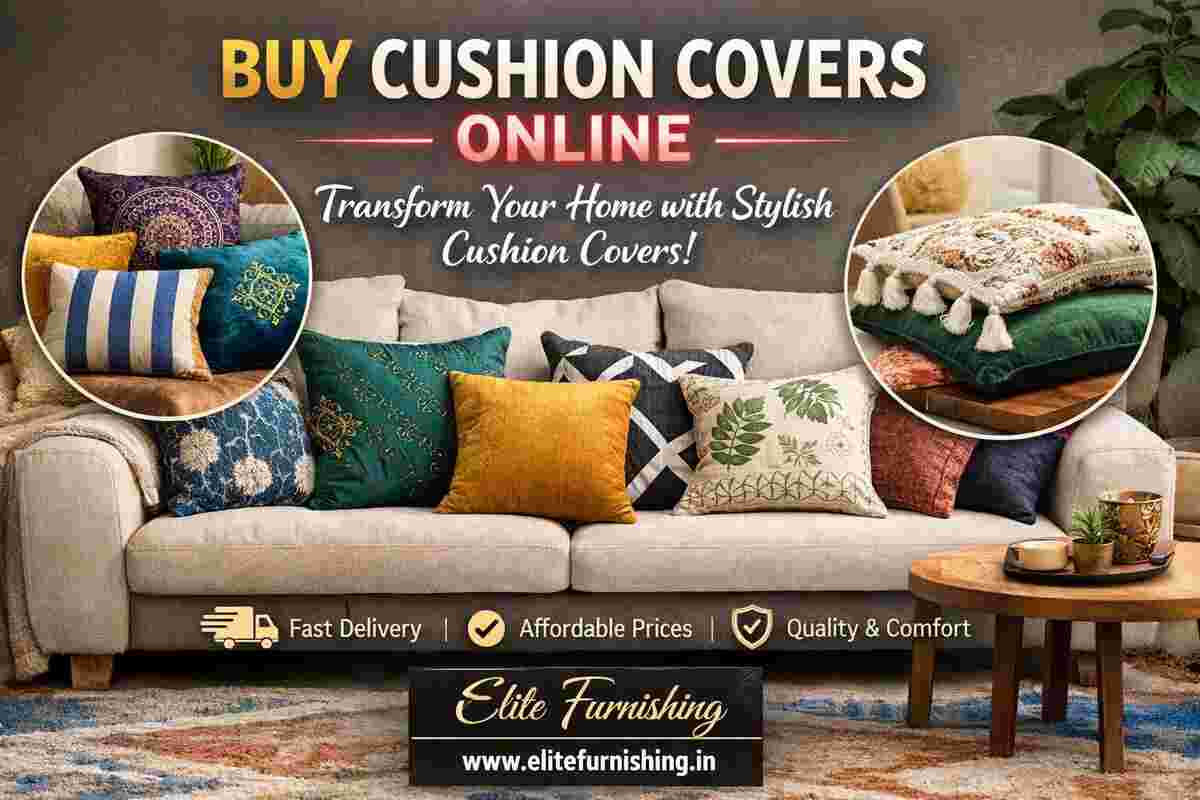 Buy Cushion Covers Online at Elite Furnishing