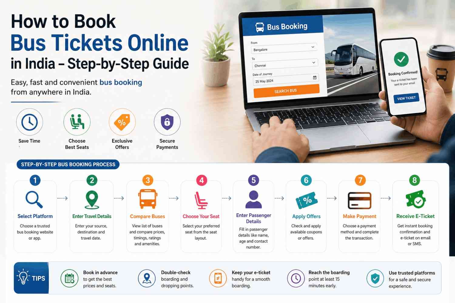 Book Bus Tickets Online in India – Simple Step-by-Step Process 