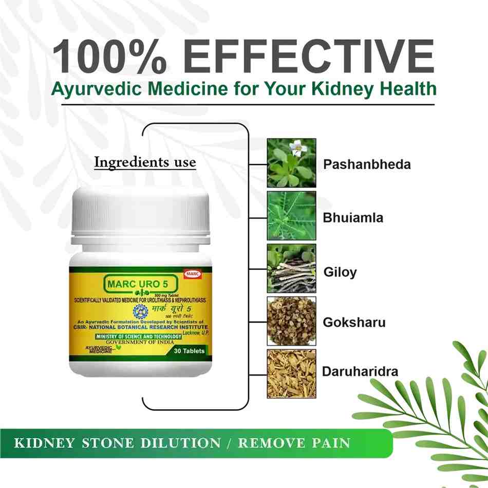 Marc Uro 5 — Best Ayurvedic Medicine for Kidney Stone Treatment and Natural Removal