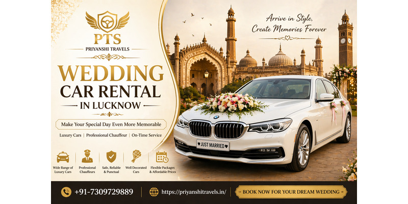 Wedding Car Rental in Lucknow for Royal Entry
