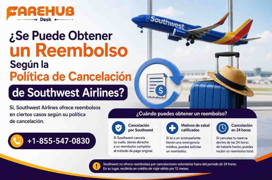 ¿Se Puede Obtener un Reembolso Según la Política de Cancelación de Southwest Airlines?
