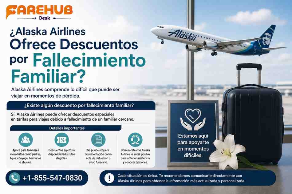 ¿Alaska Airlines Ofrece Descuentos por Fallecimiento Familiar?