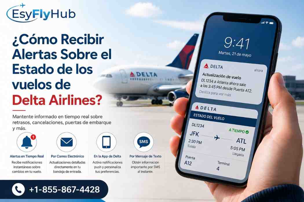 ¿Cómo Recibir Alertas Sobre el Estado de los vuelos de Delta Airlines?