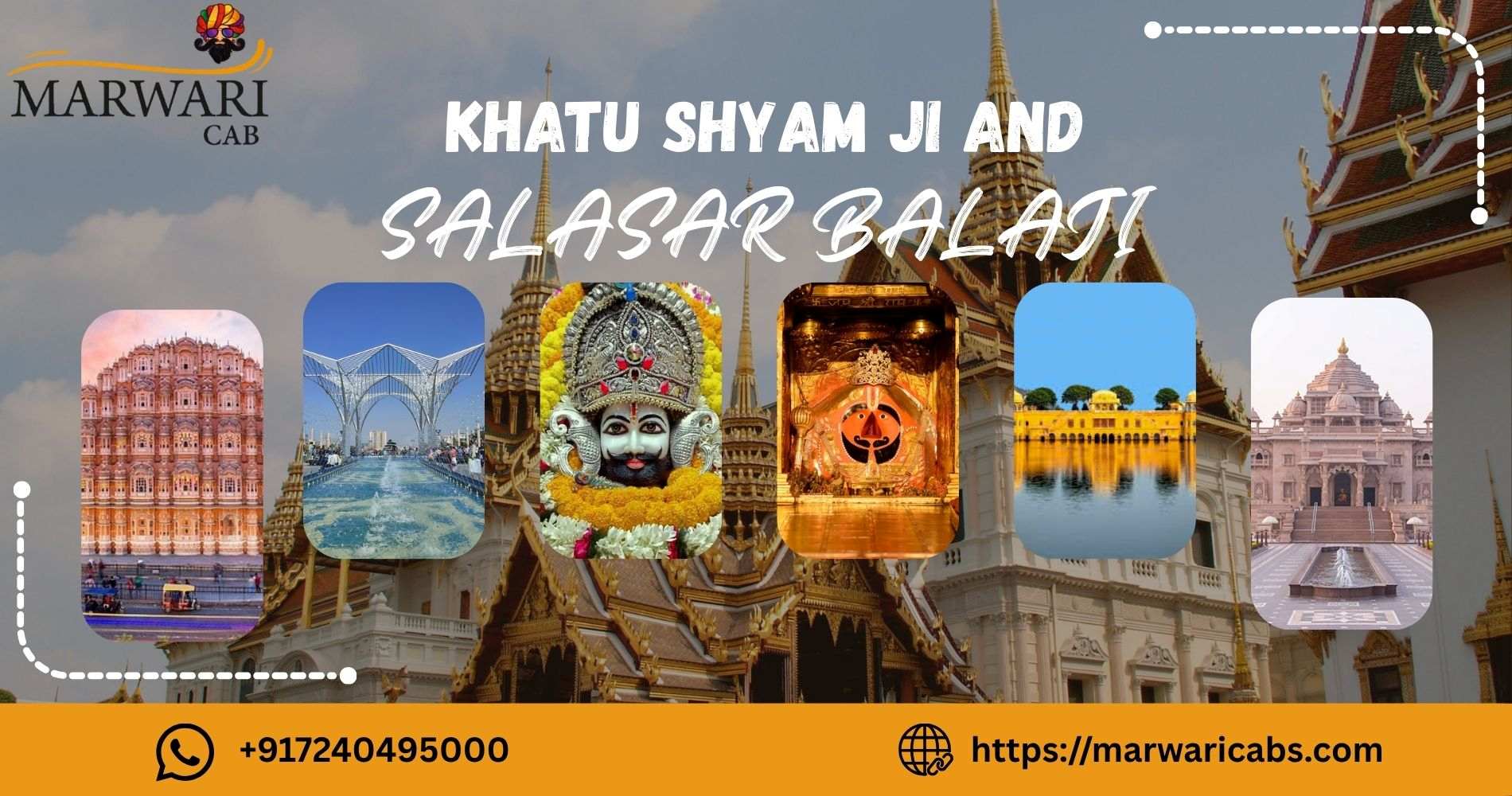 Jaipur to Khatu Shyam Ji and Salasar Balaji Taxi with Marwari Cabs – Complete Travel Guide