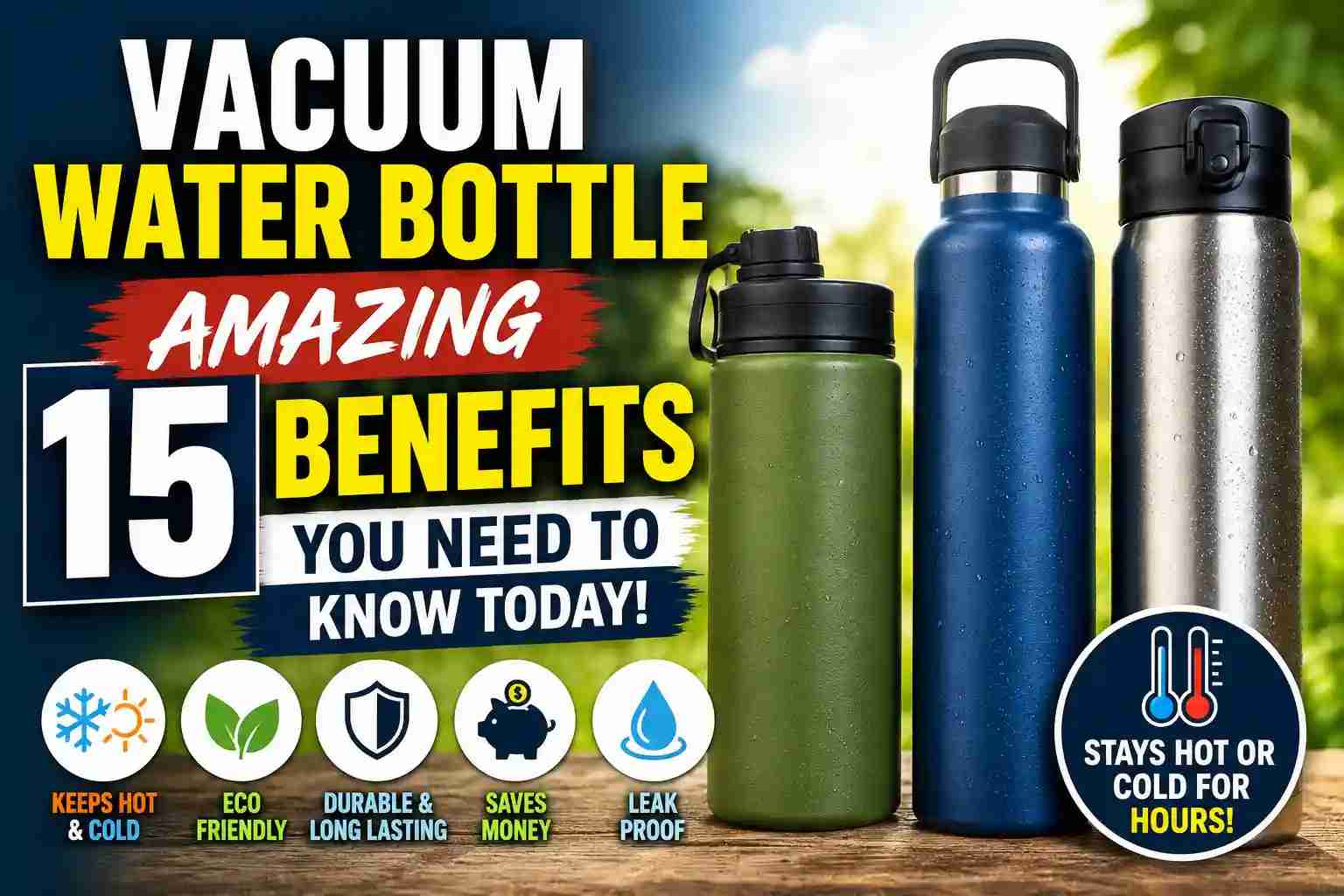 Vacuum Water Bottle: Amazing 15 Benefits You Need to Know Today