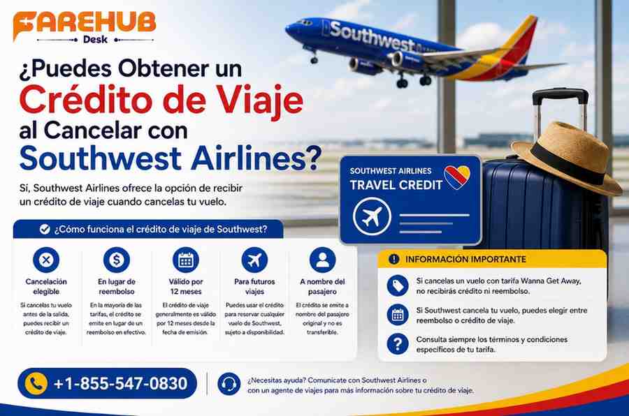 ¿Puedes Obtener un Crédito de Viaje al Cancelar con Southwest Airlines?
